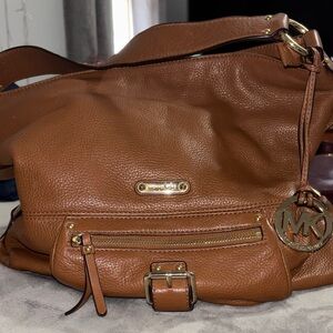 Michael Kors Tan Leather Shoulder Bag